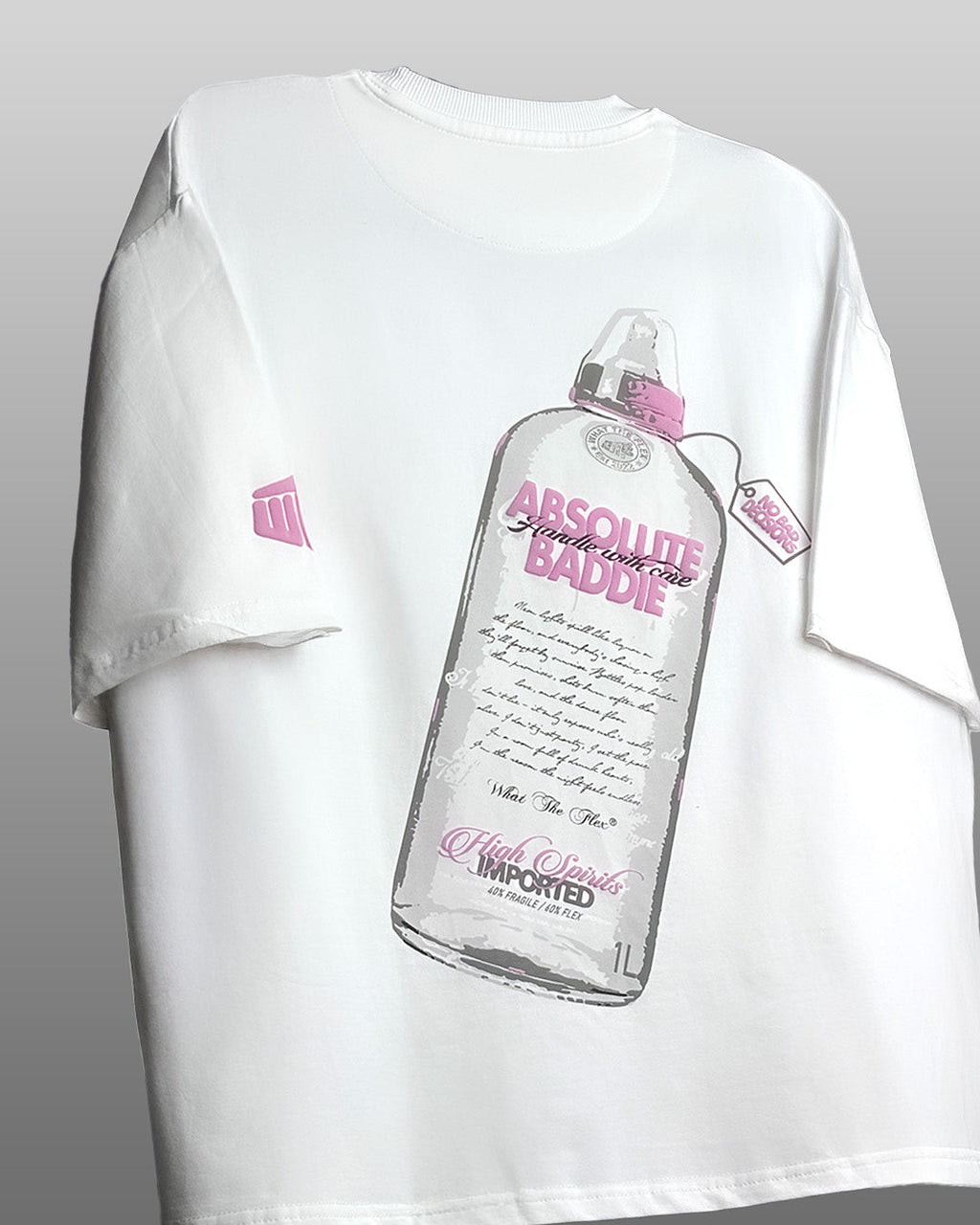 Absolute Baddie Boxy-Fit White T-shirt