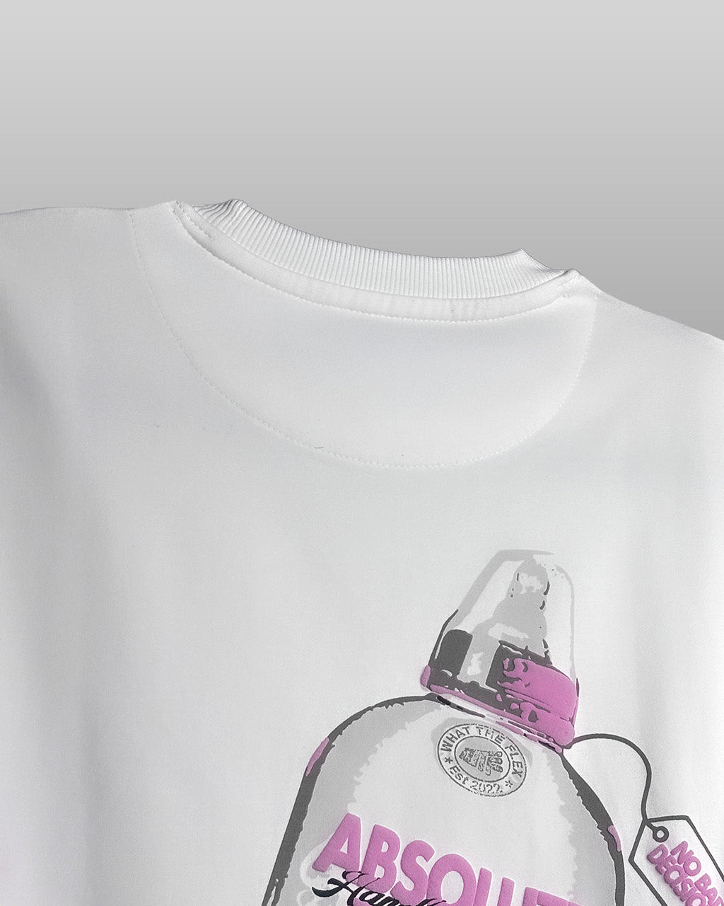 Absolute Baddie Boxy-Fit White T-shirt