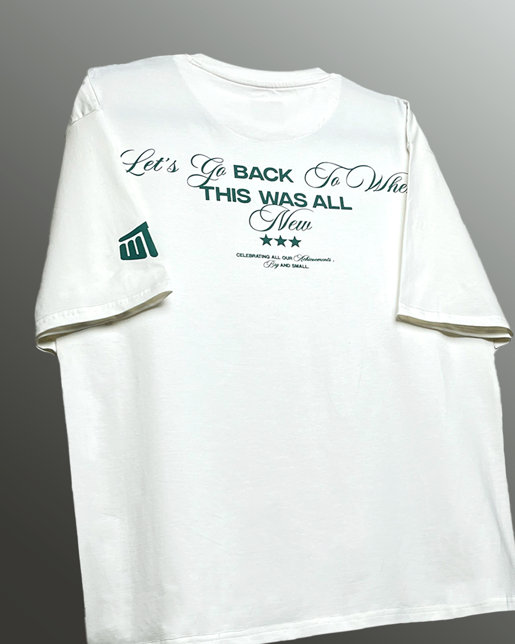 Achievement Oversized White T-shirt