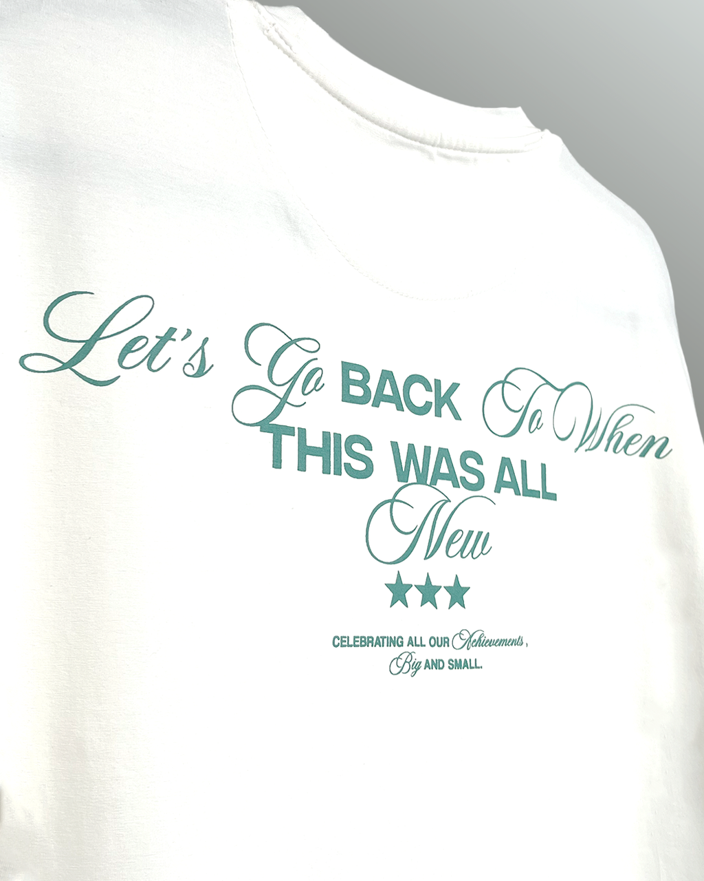 Achievement Oversized White T-shirt