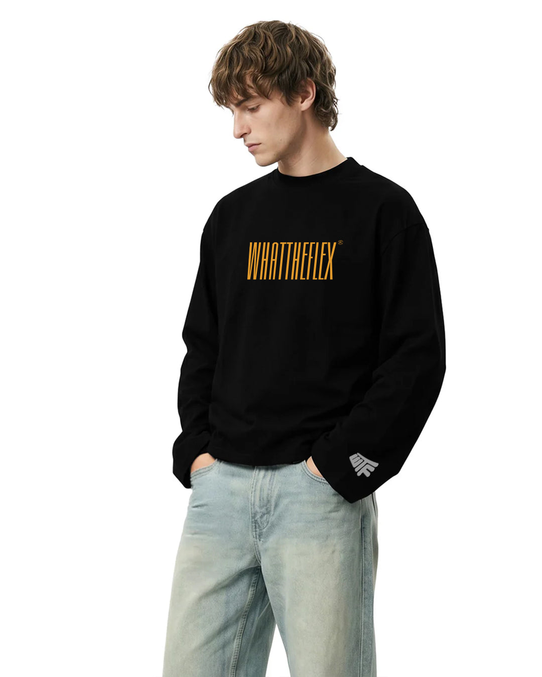 Alpha Full Sleeves Boxy Fit T-shirt