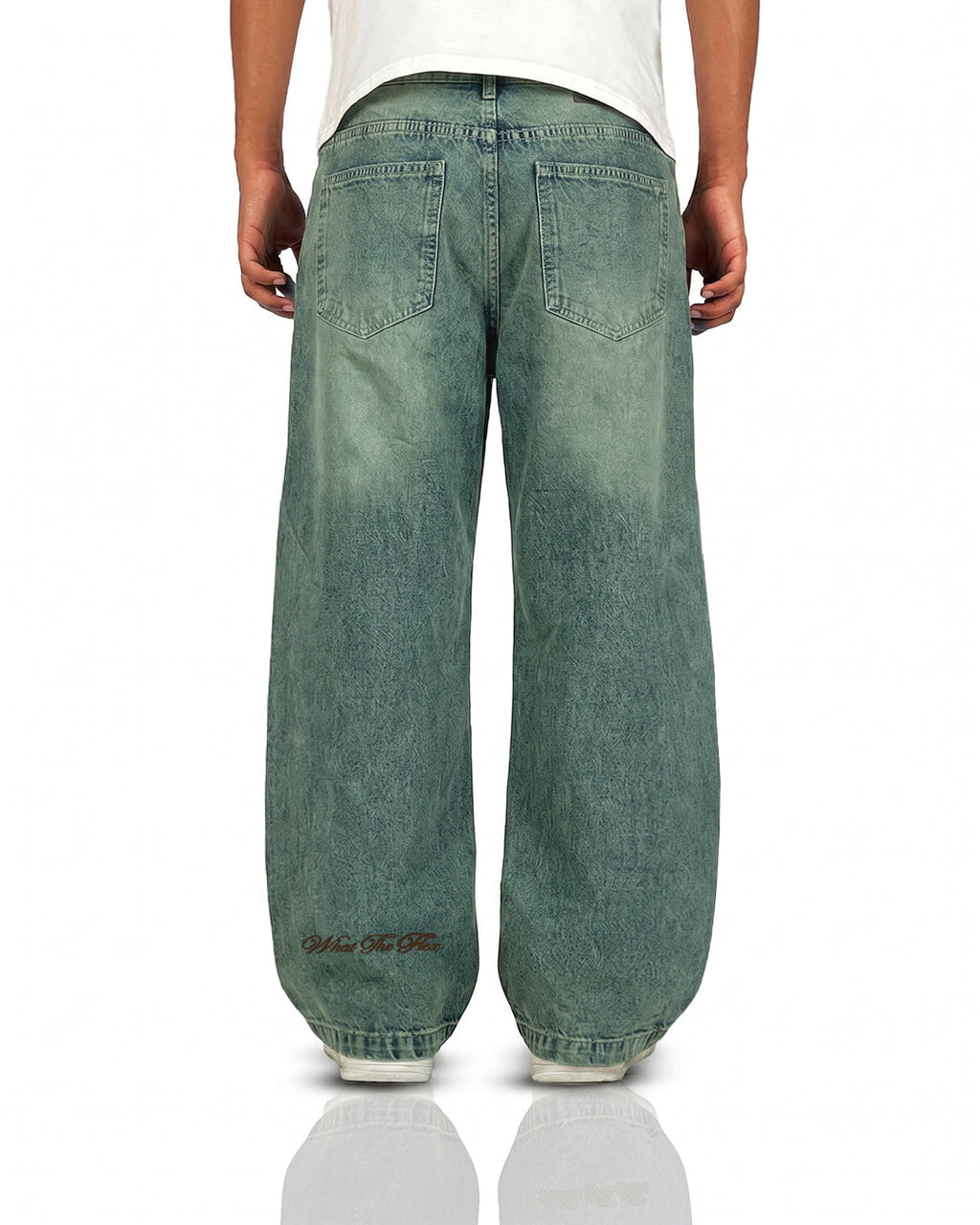 Antique Blue Rugged Baggy Jeans