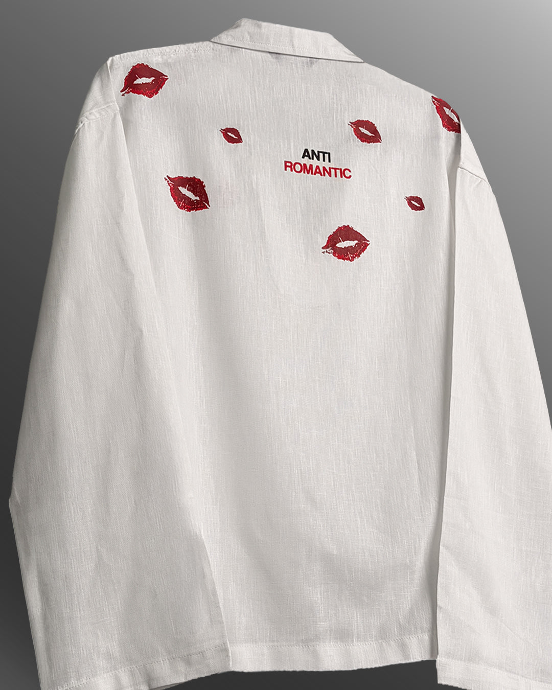 Anti Romantic V Neck Linen Full Slevees Polo