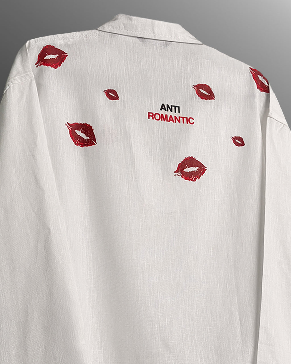 Anti Romantic V Neck Linen Full Slevees Polo