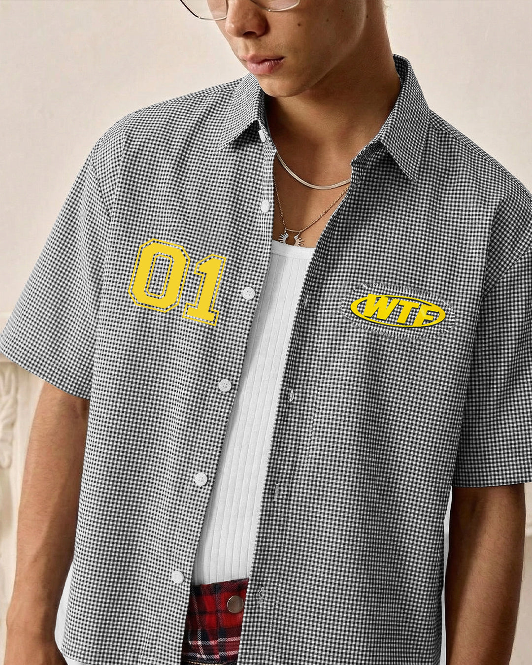Assignment Half Sleeves Checks Shirt