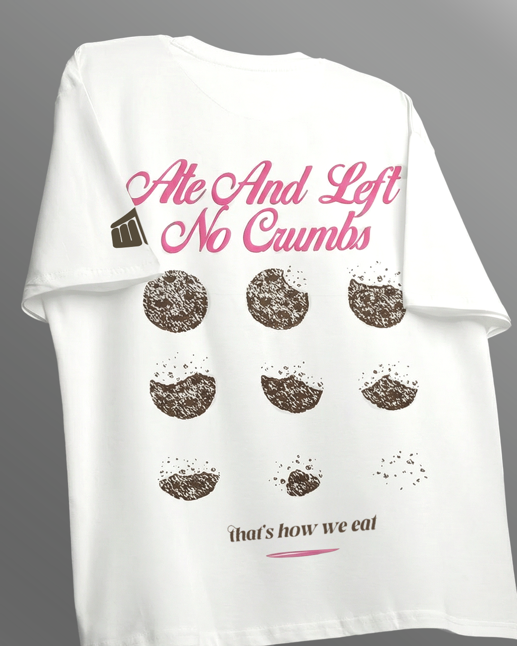 Ate It Boxy-Fit White T-shirt