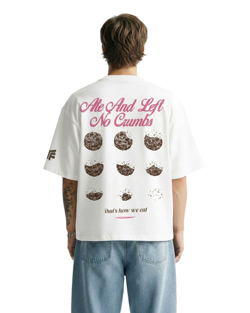 Ate It Boxy-Fit White T-shirt