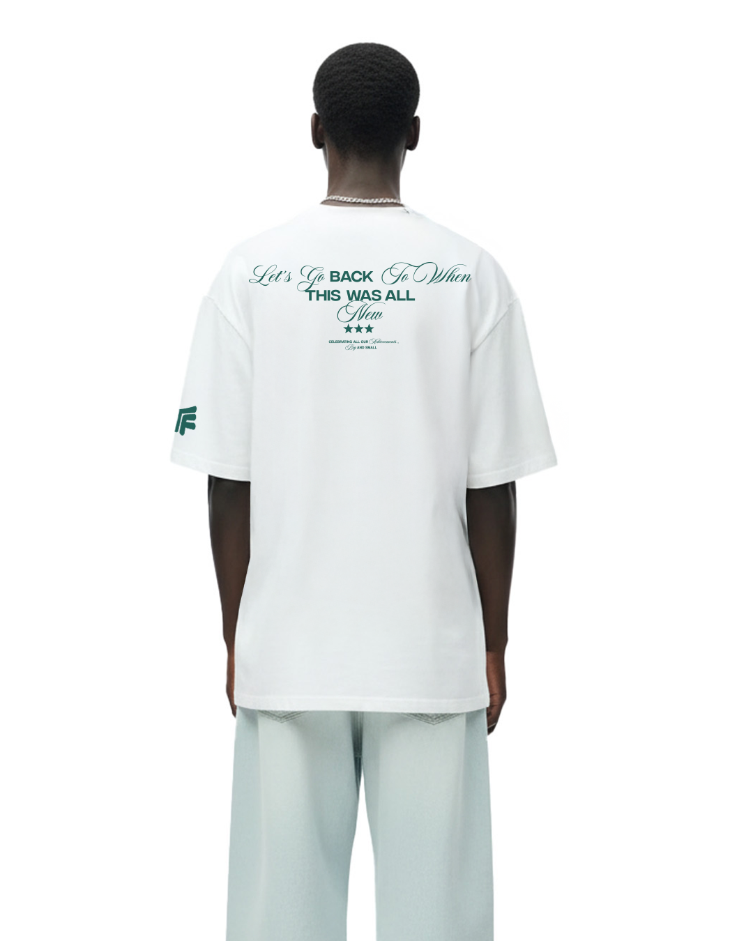 Achievement Oversized White T-shirt