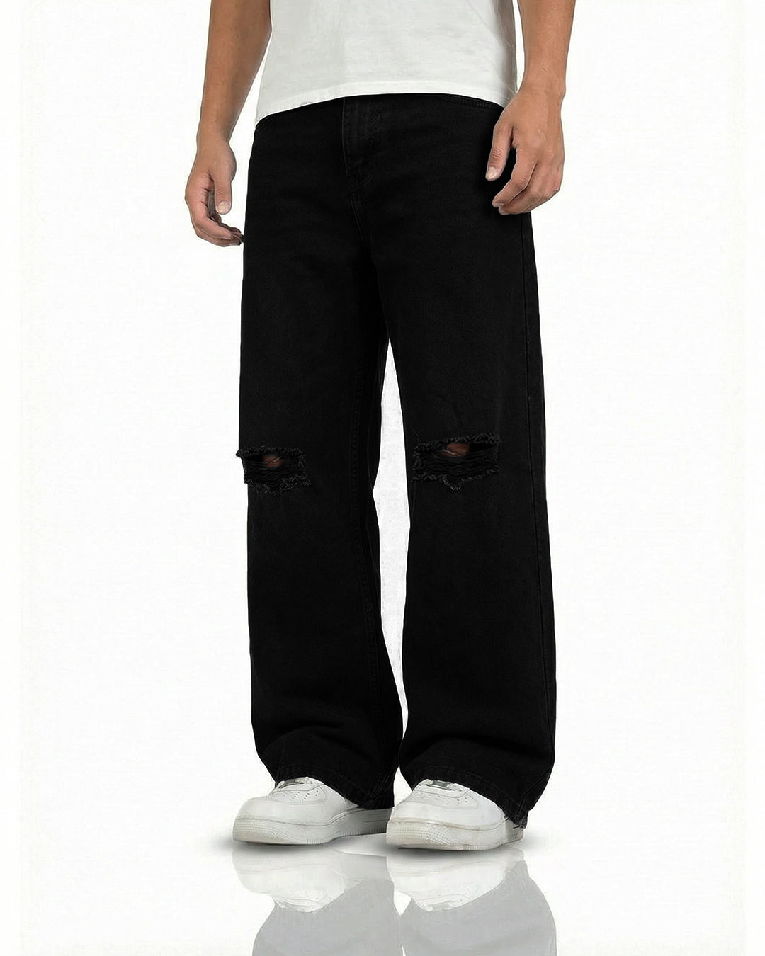 Deep Night Rugged Baggy Jeans