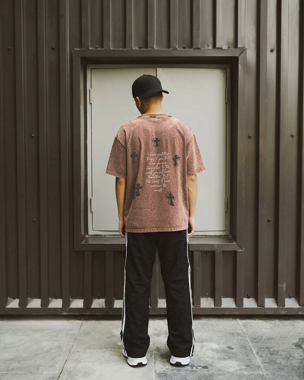 Fallen Fate Brown Acid Wash T-Shirt