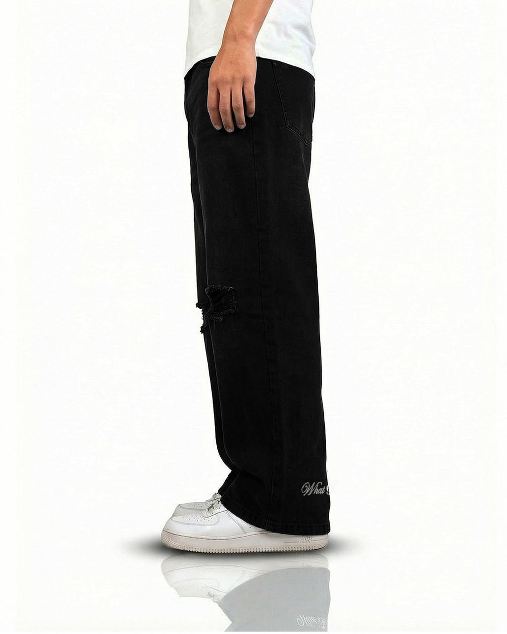 Deep Night Rugged Baggy Jeans