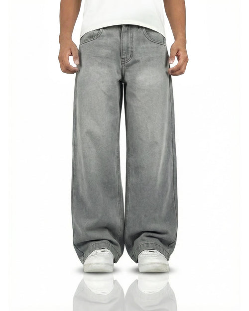 Ash Grey Baggy Jeans