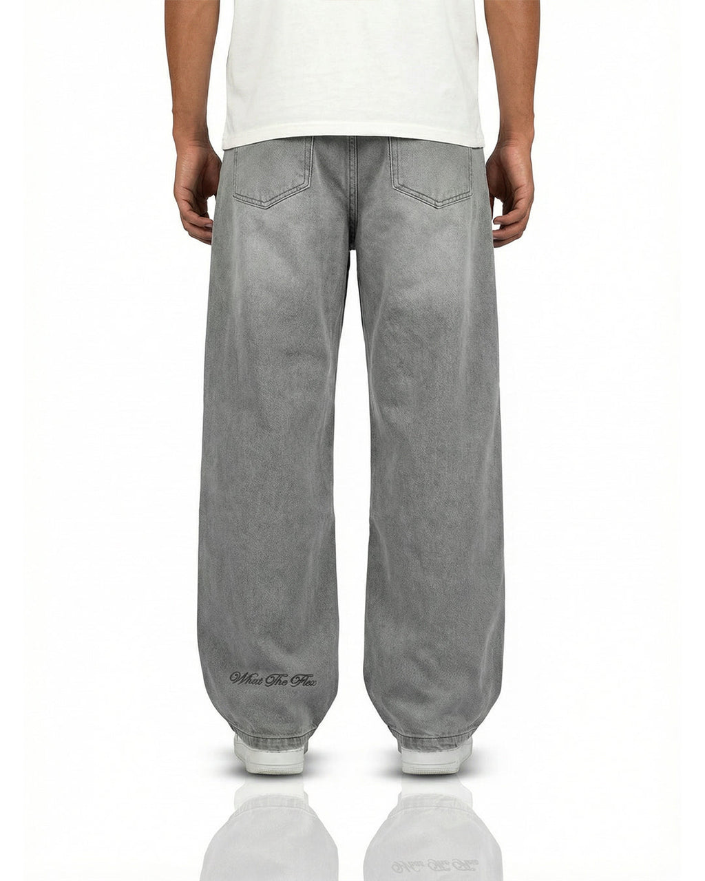 Ash Grey Baggy Jeans