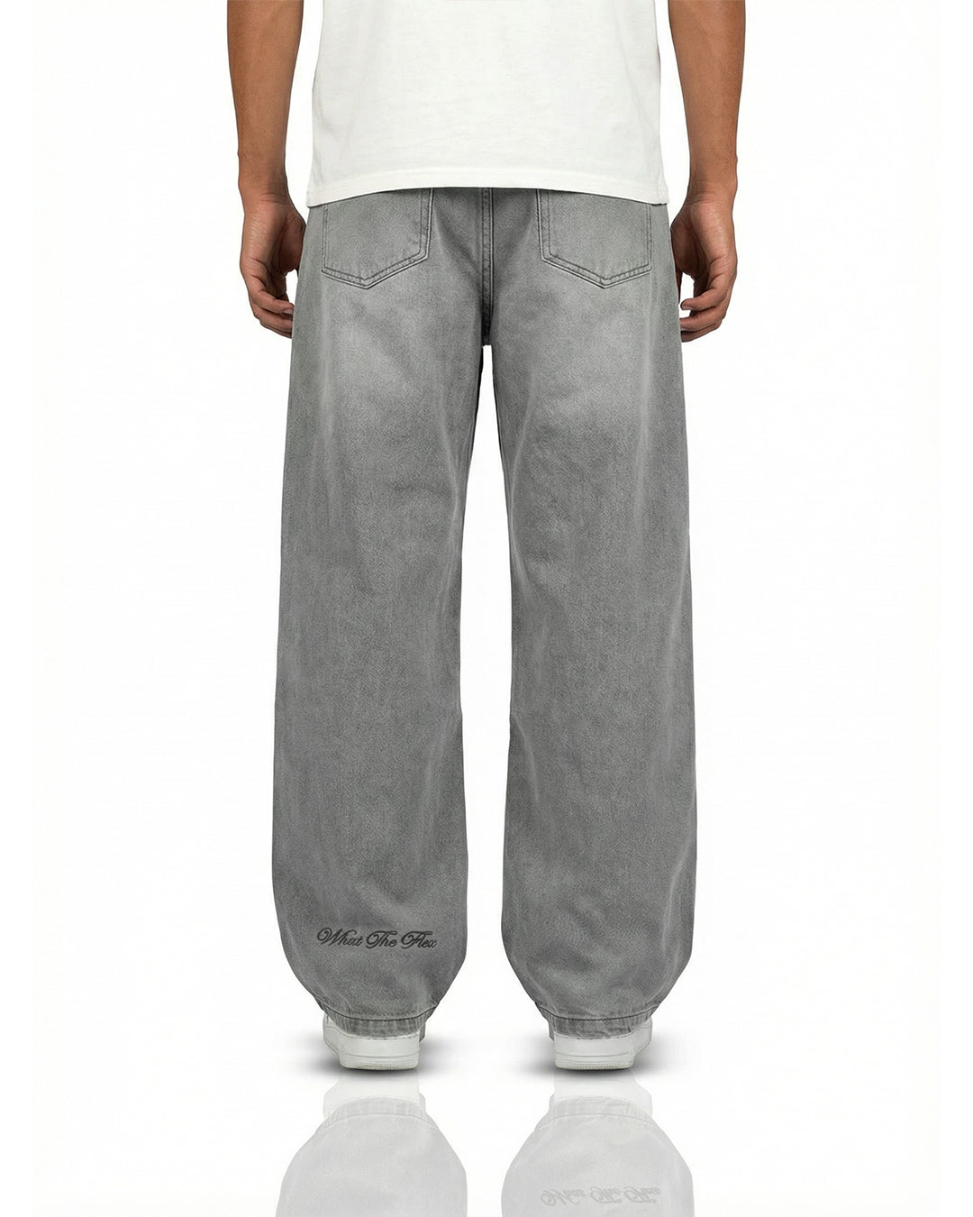 Ash Grey Baggy Jeans
