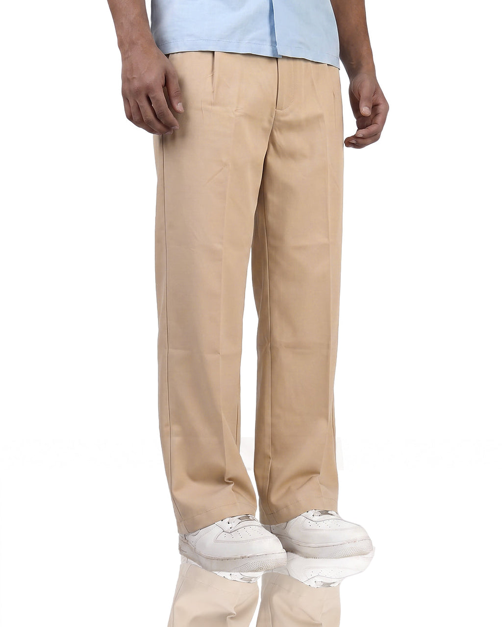 Structured Caramel Korean Pants