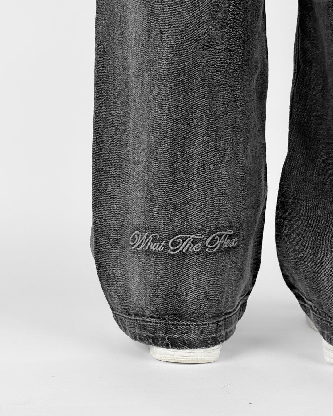Black Rugged Baggy Jeans