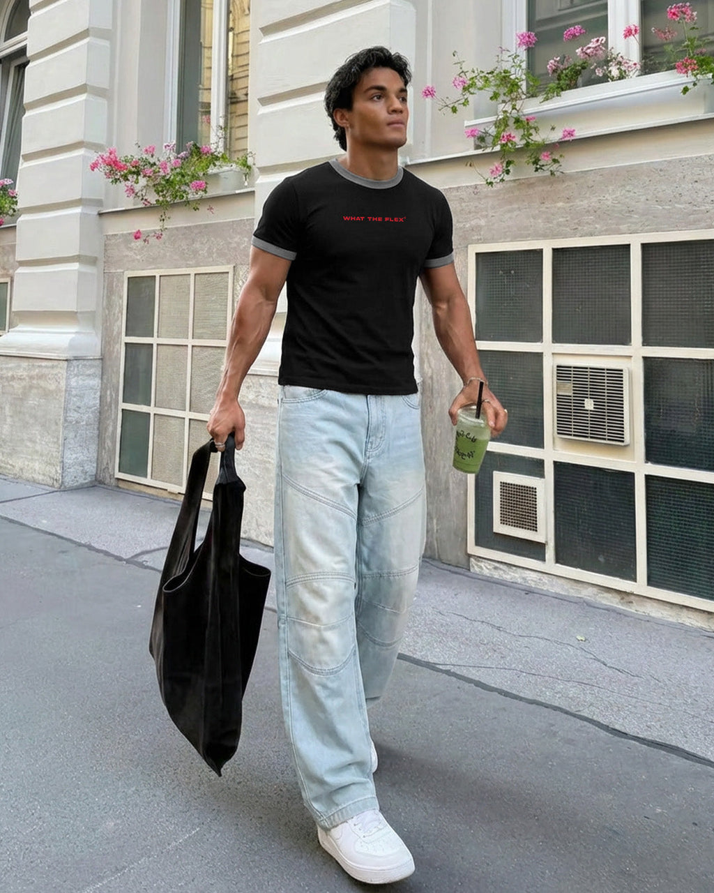 By Myself Slim Fit Ringer T-shirt
