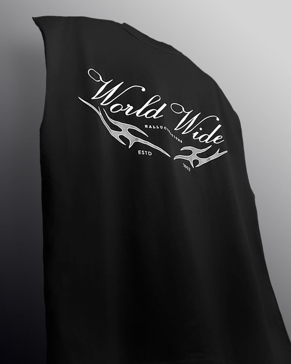 Worldwide Black Cotton Boxy Vest