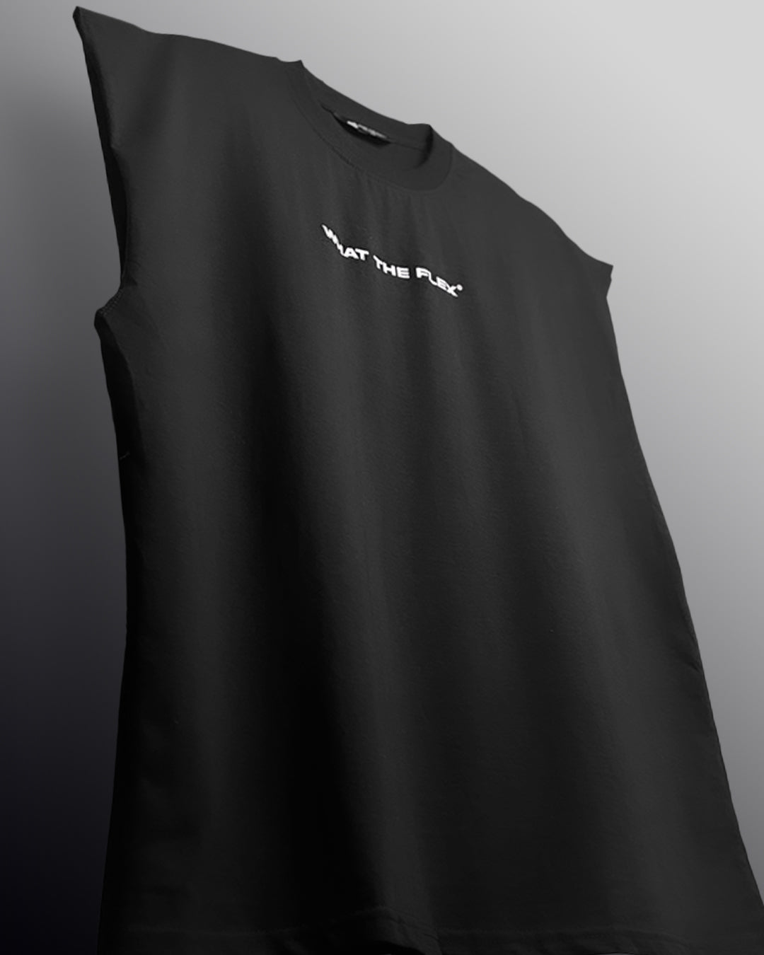 Worldwide Black Cotton Boxy Vest