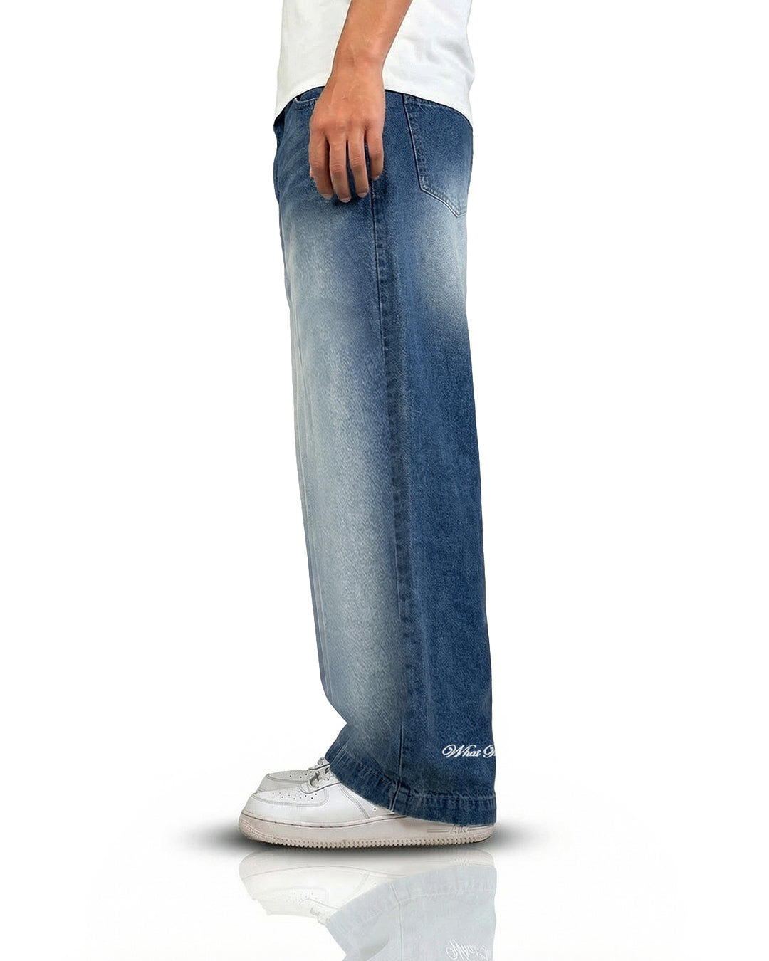 Cool Blue Baggy Jeans