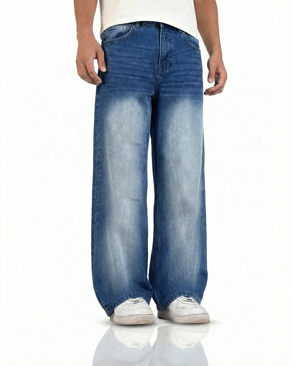Cool Blue Baggy Jeans