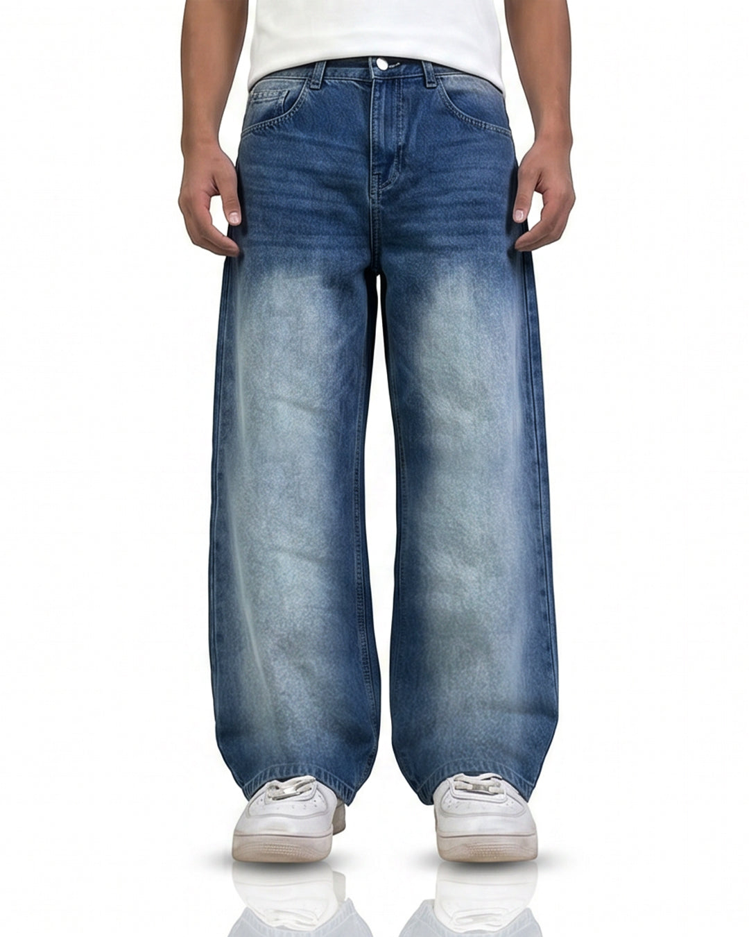 Cool Blue Baggy Jeans