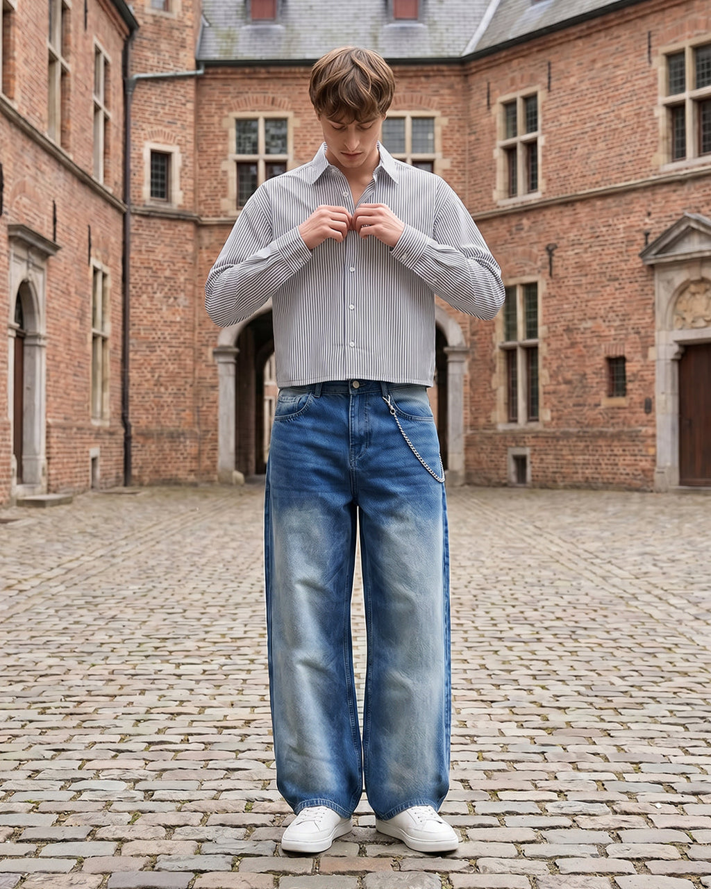 Cool Blue Baggy Jeans