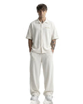 Cream Ribbed Co-ord Set