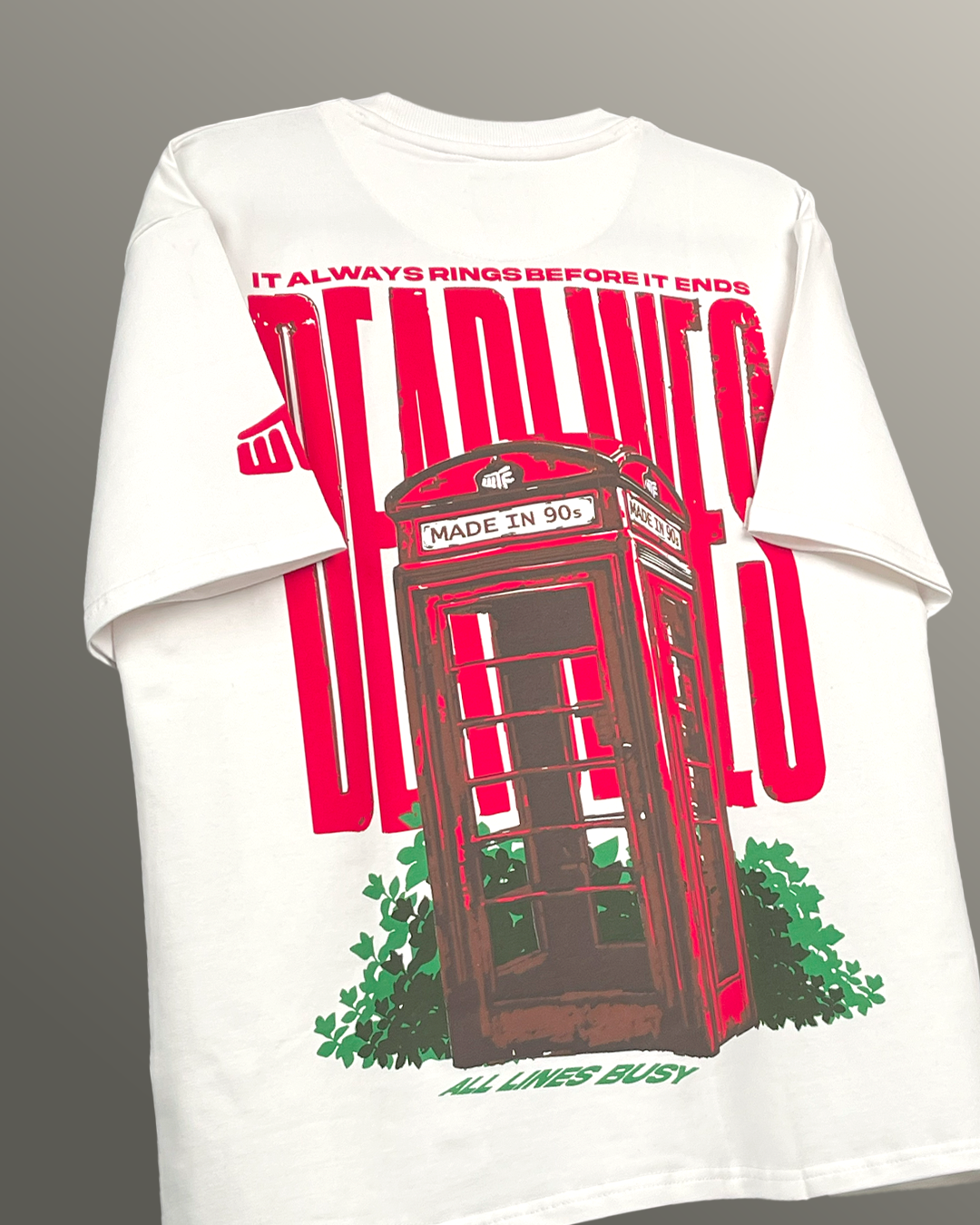 Deadlines Heavyweight White T-Shirt