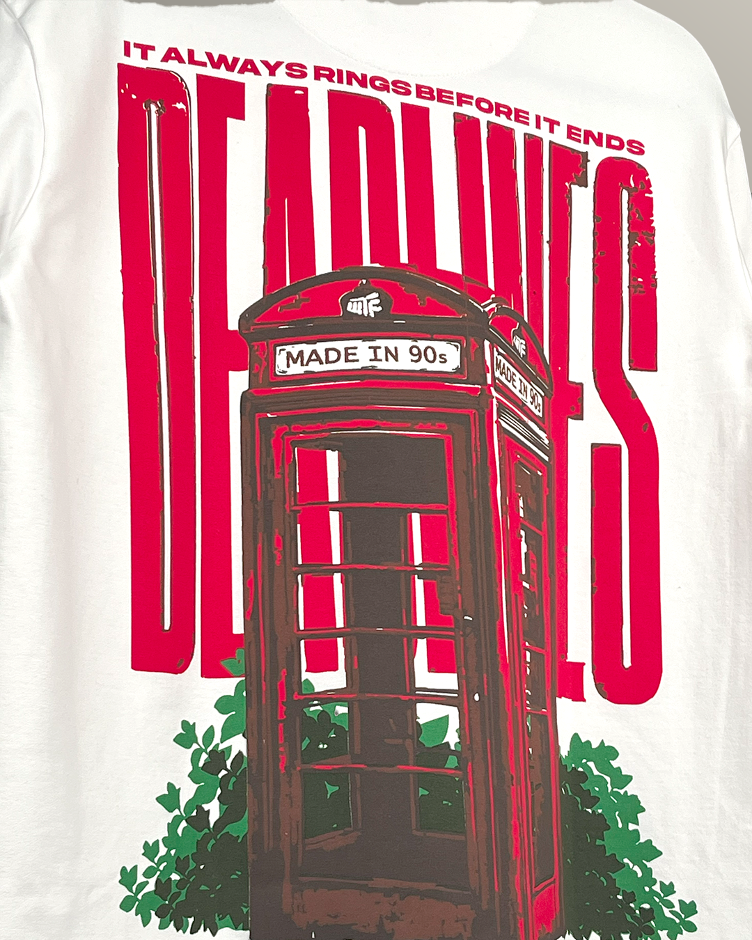 Deadlines Heavyweight White T-Shirt