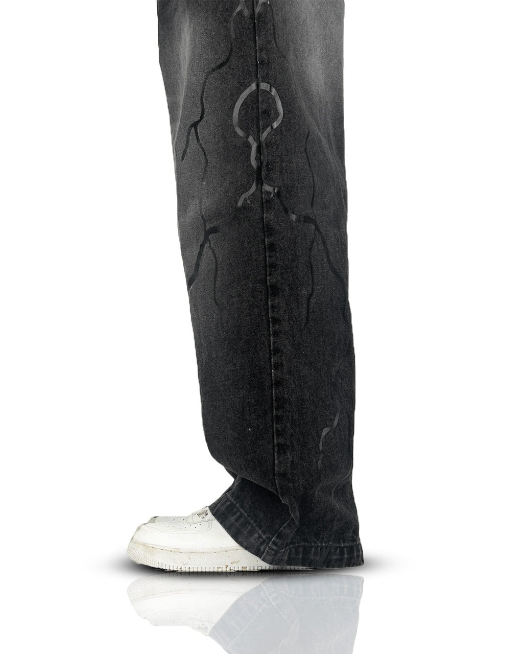 Electric Black Baggy Jeans