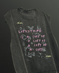 Everything Black Acid Wash Boxy Vest