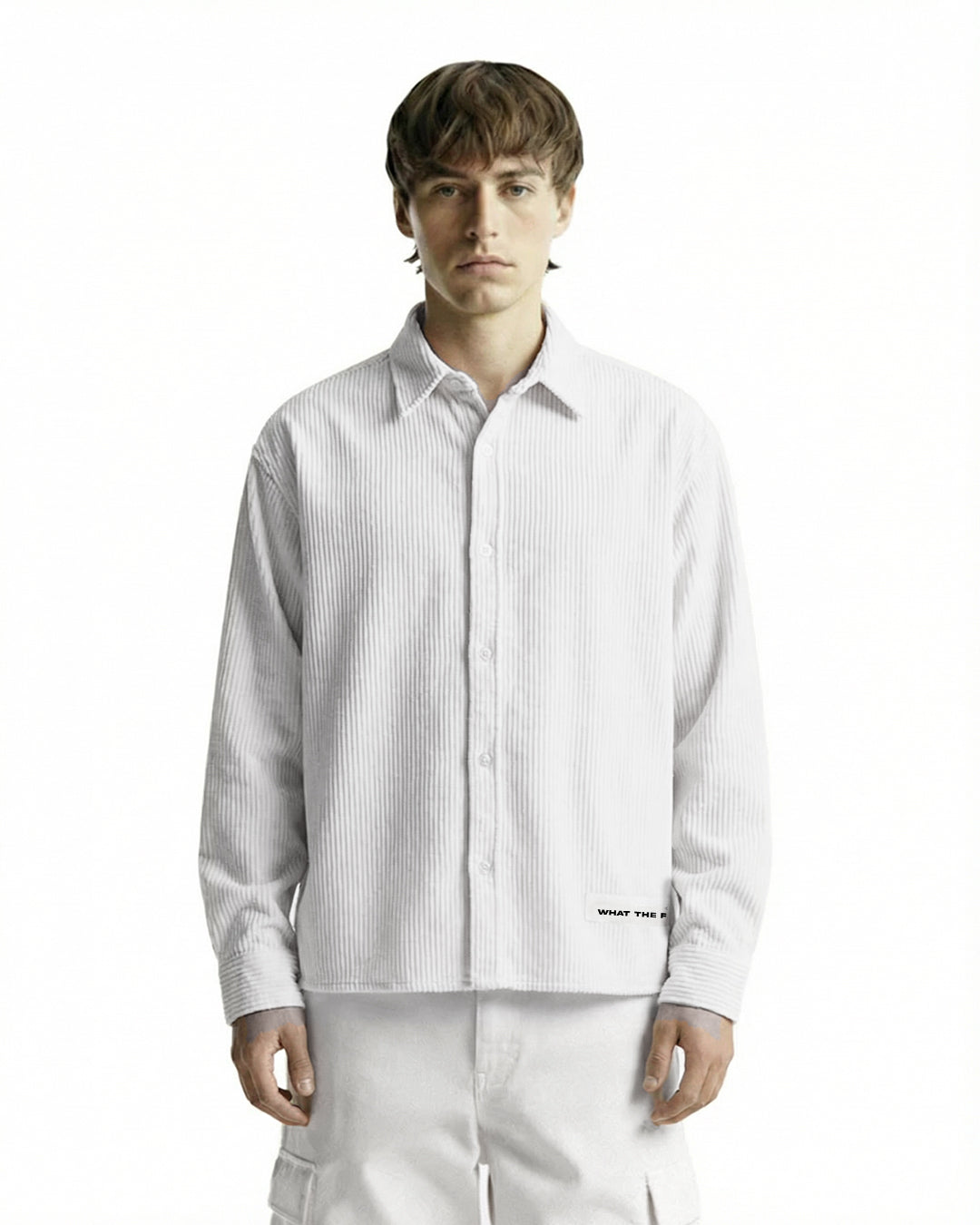 Flow State White Ribbed Shirt