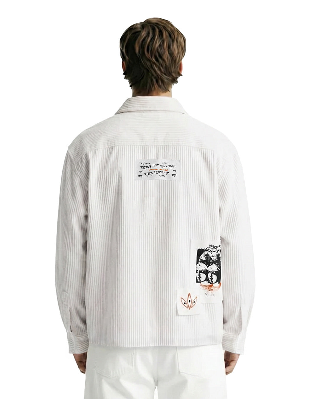 Flow State White Ribbed Shirt