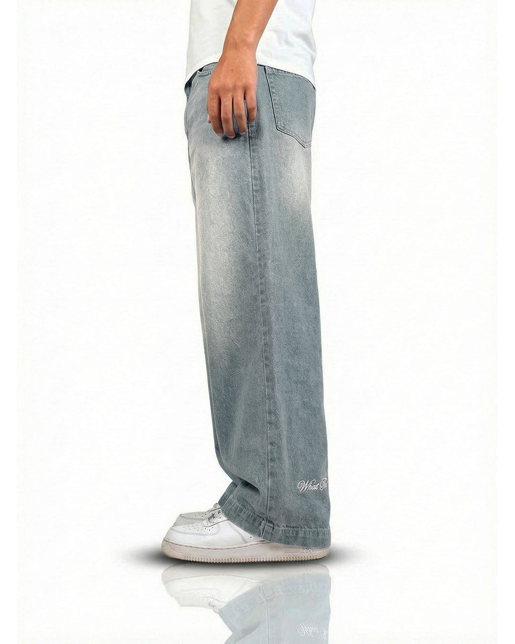 Frost Blue Baggy Jeans