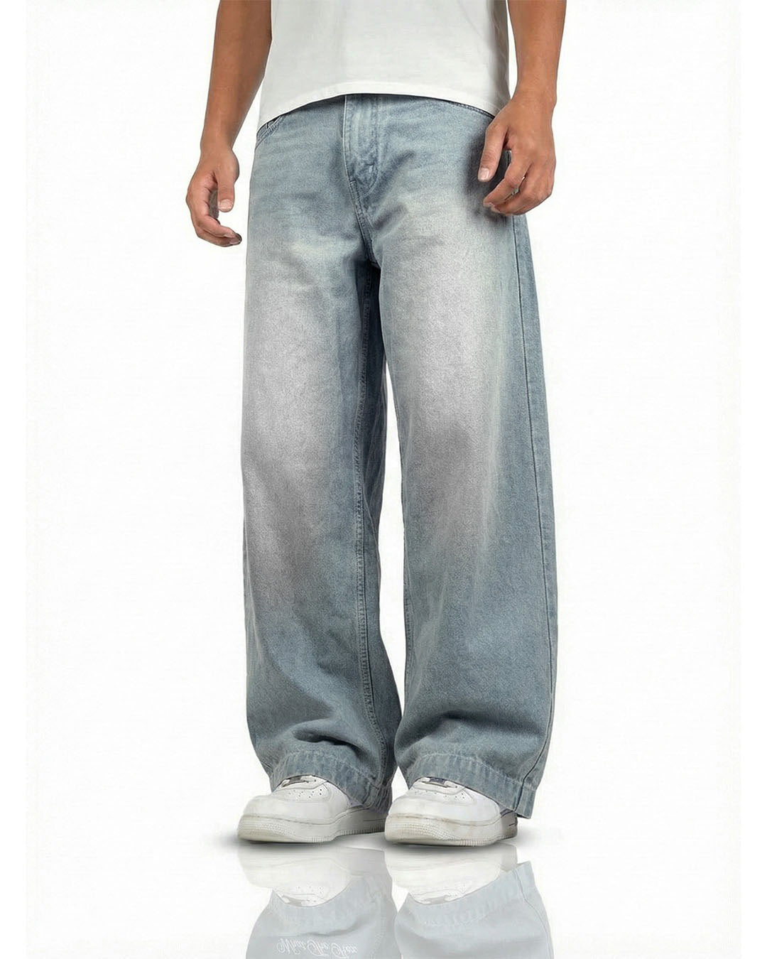 Frost Blue Baggy Jeans