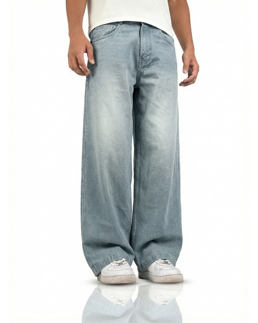 Frost Blue Baggy Jeans