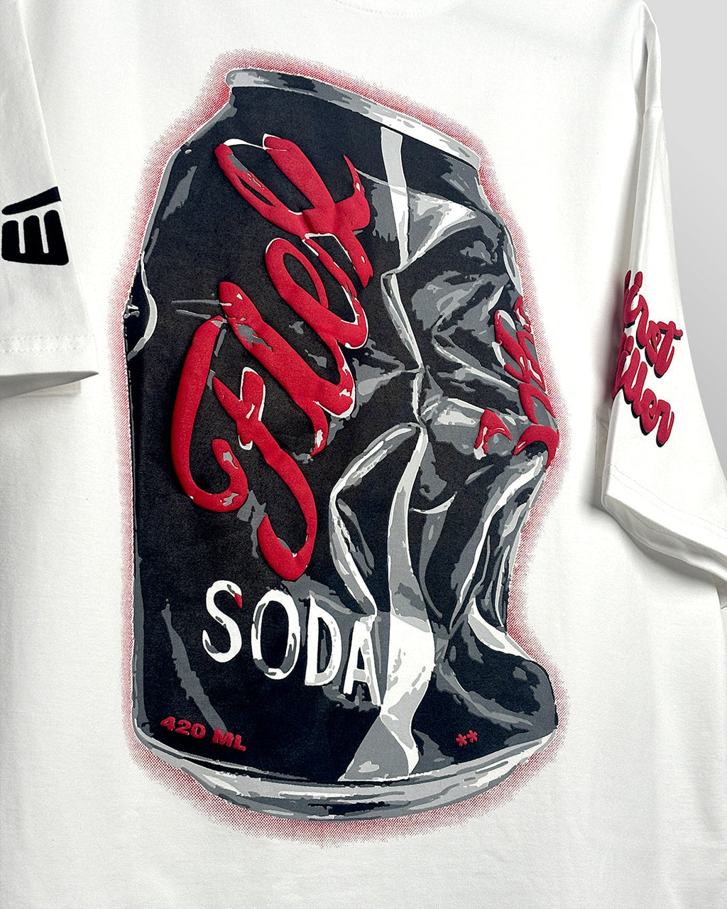Flex Soda Boxy-Fit White T-Shirt