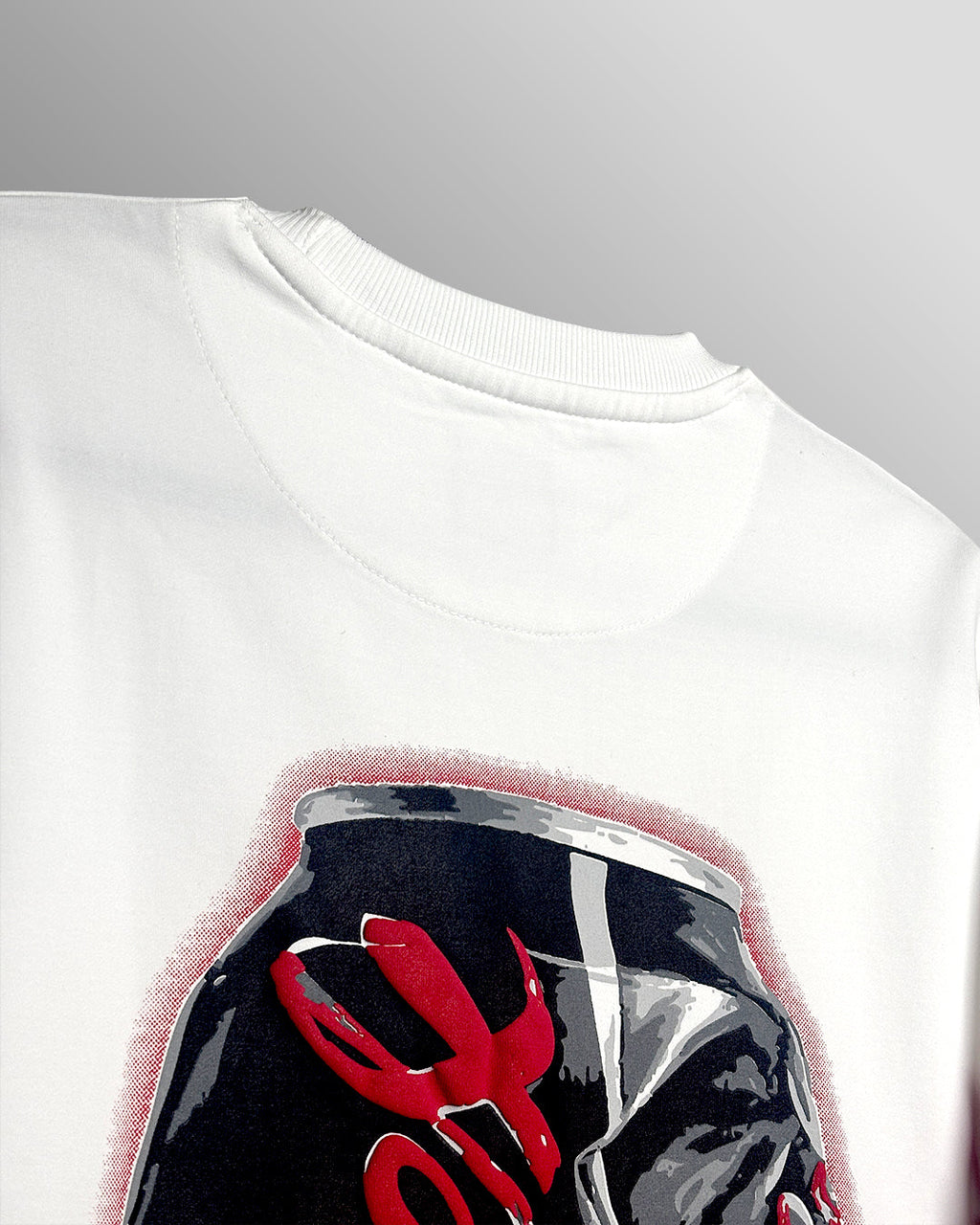 Flex Soda Boxy-Fit White T-Shirt