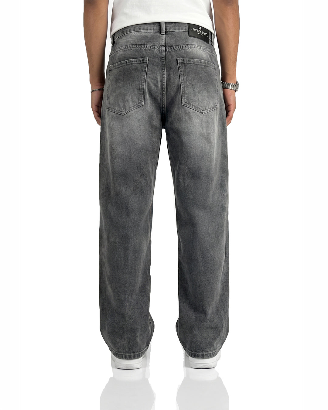 Ghost Grey Straight Cut Jeans