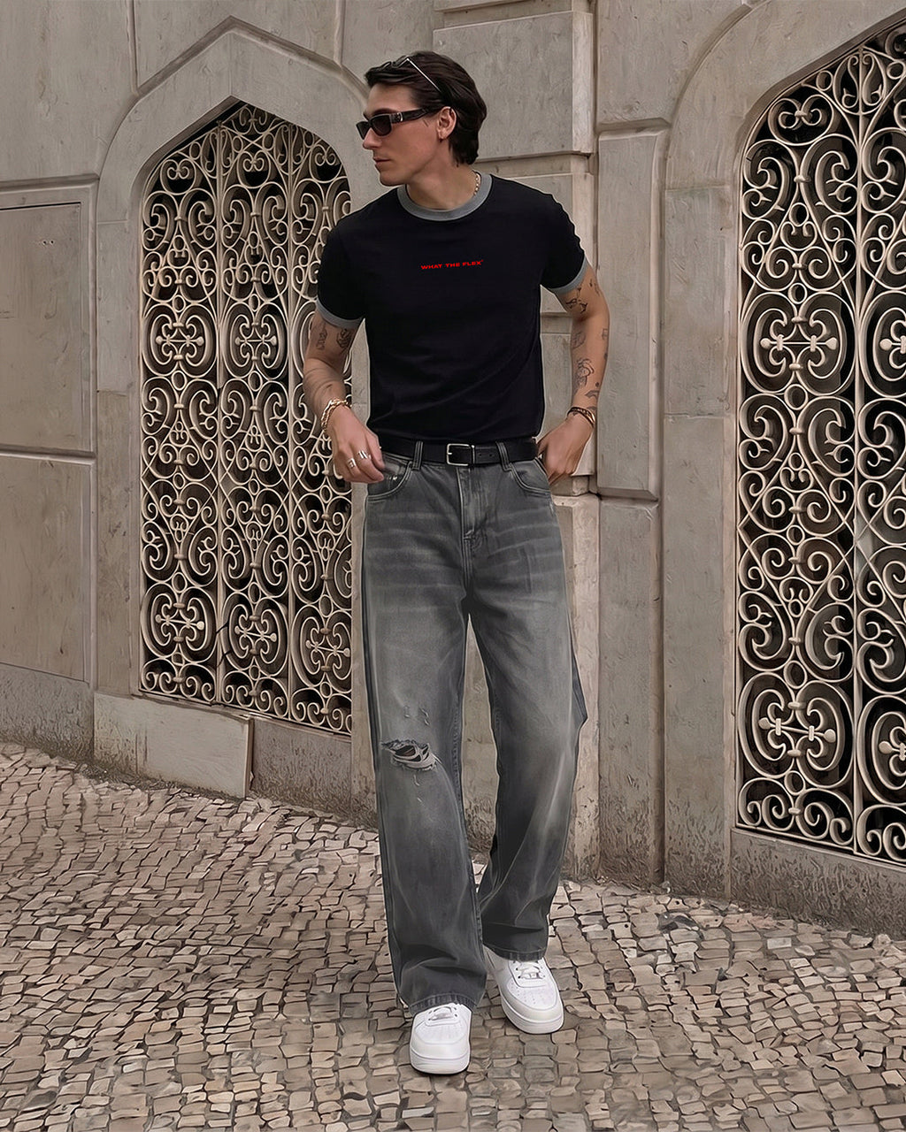 Ghost Grey Straight Cut Jeans