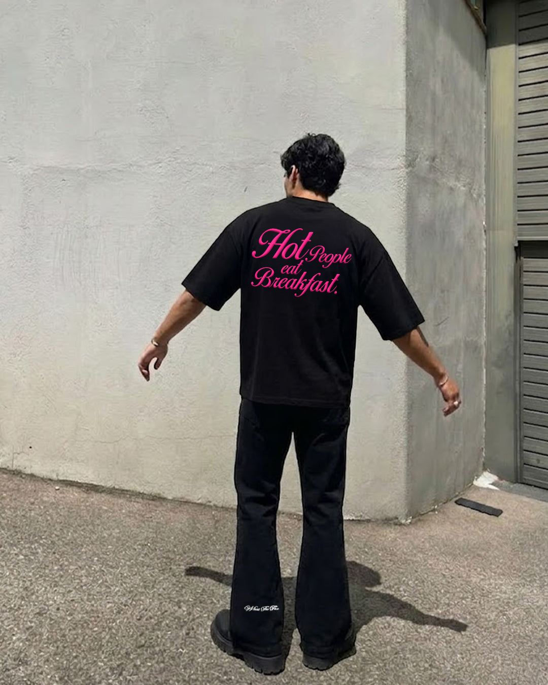 Goat Breakfast Black Heavyweight T-shirt