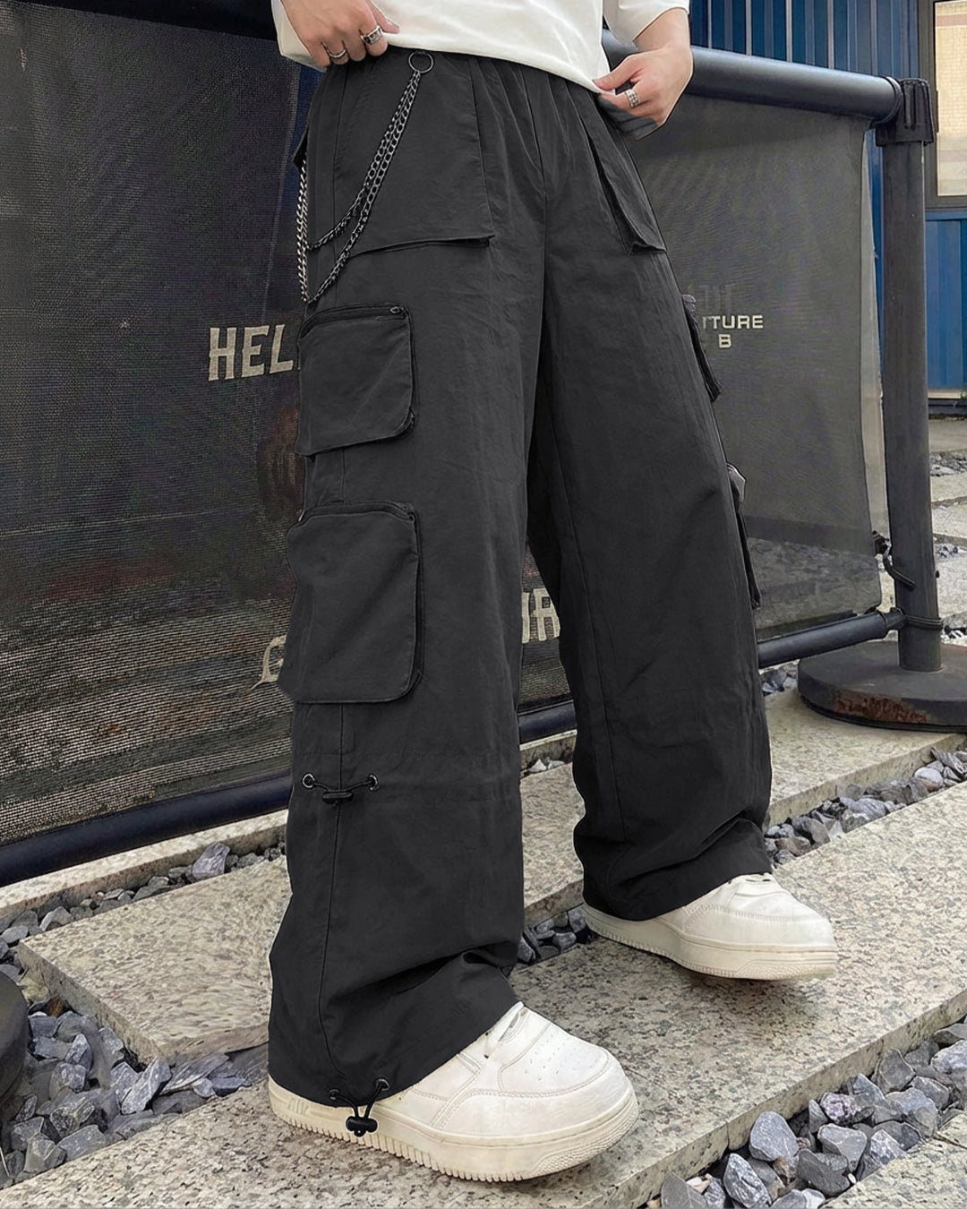 Loadout Grey Parachute Pants