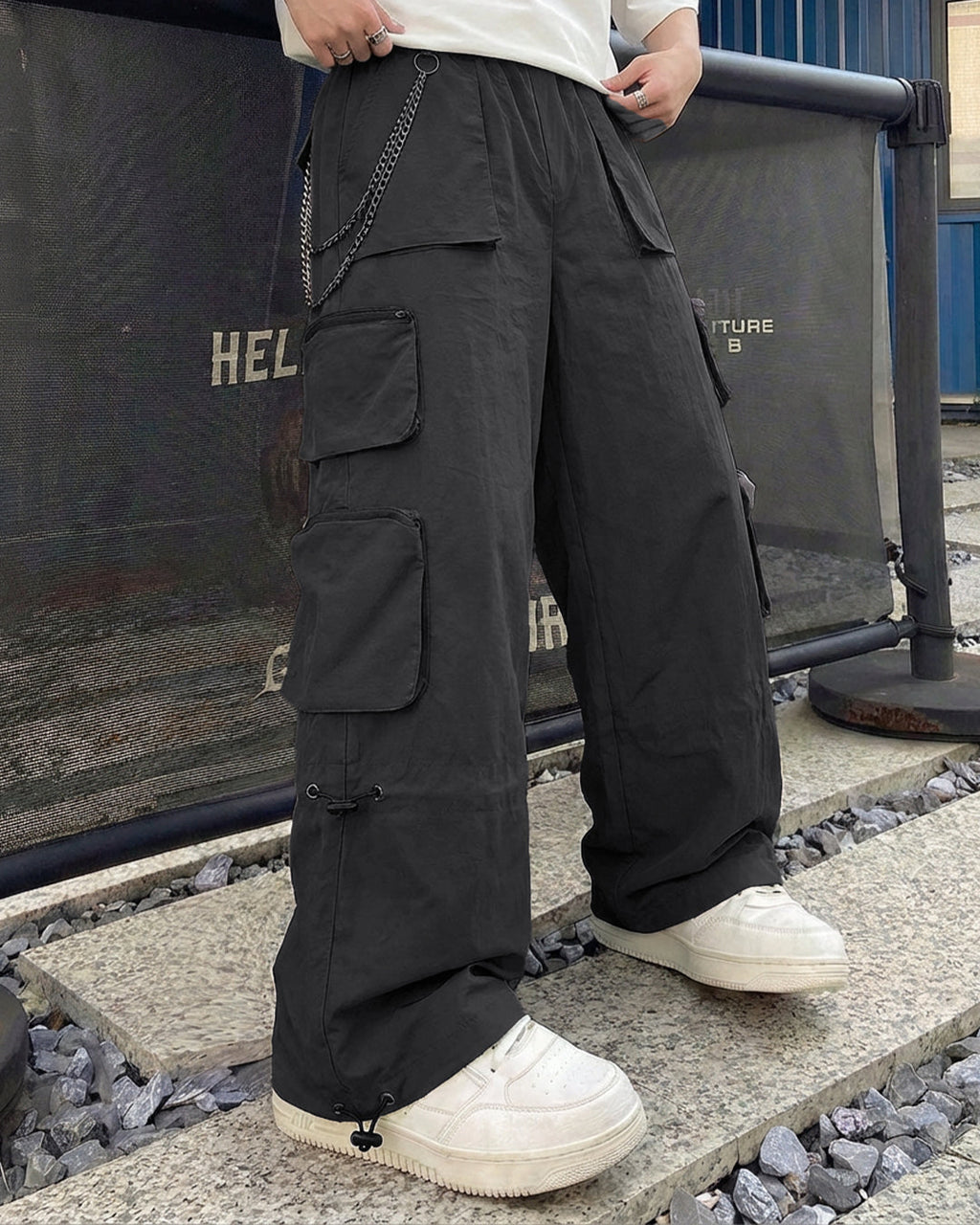 Loadout Grey Parachute Pants