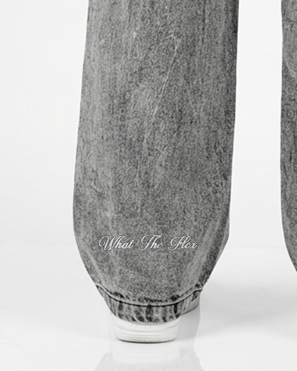 Grey Rugged Baggy Jeans