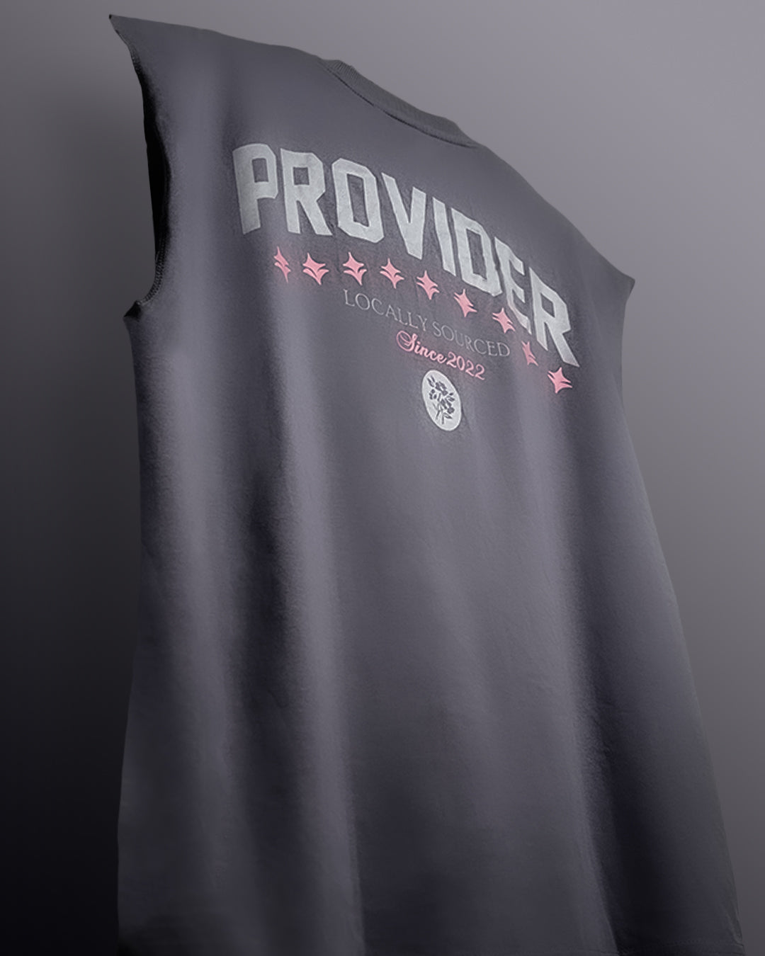 Provider Grey Cotton Boxy Vest