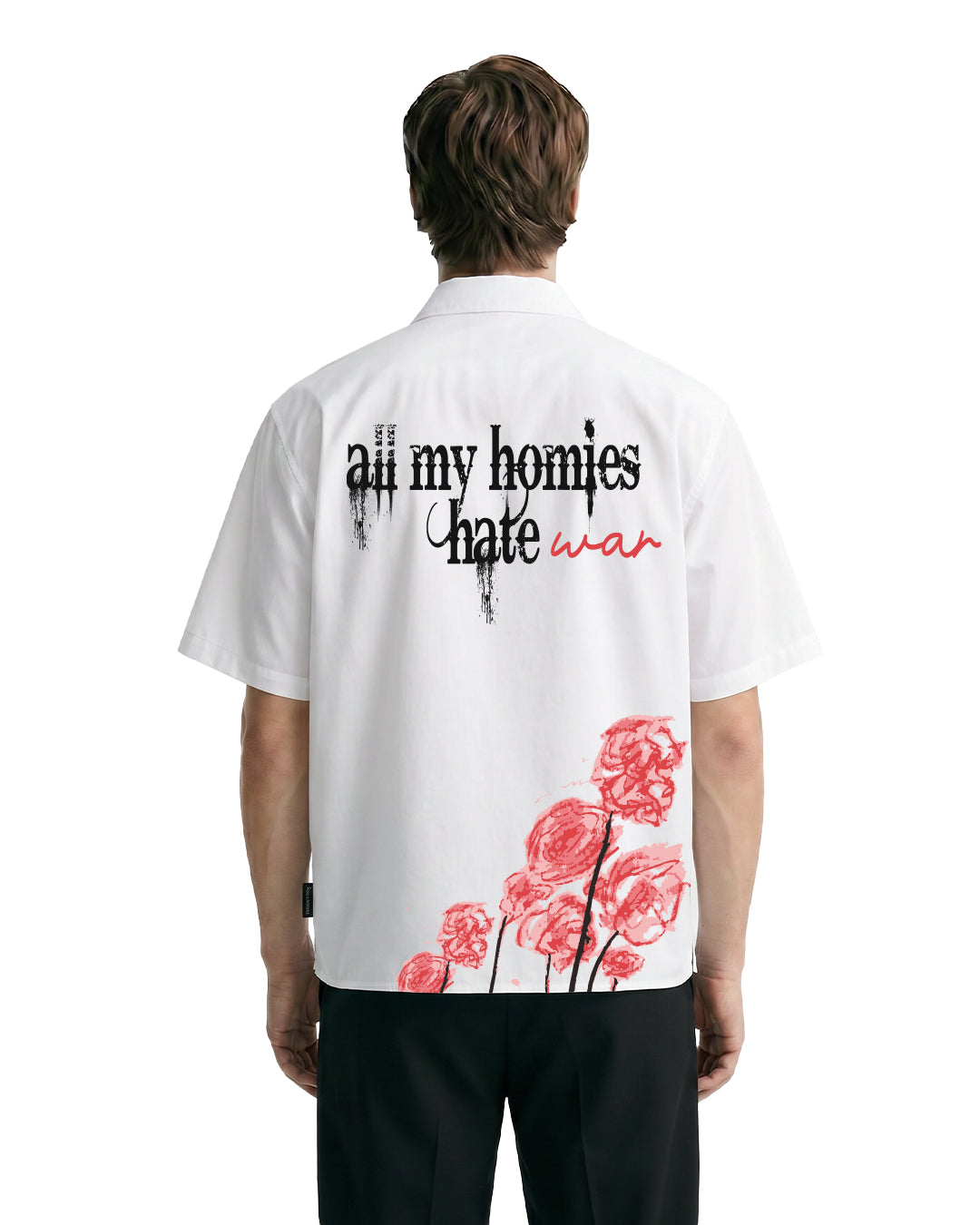 Hate War Half Sleeves Shirt
