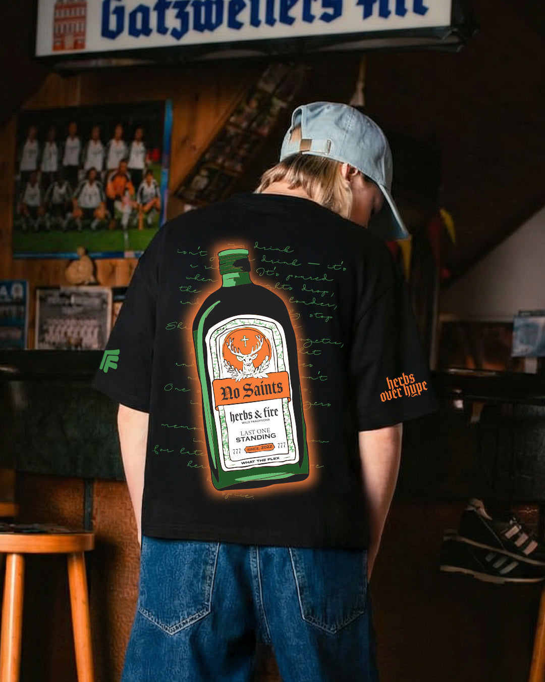 Herbs And Fire Boxy-Fit T-shirt