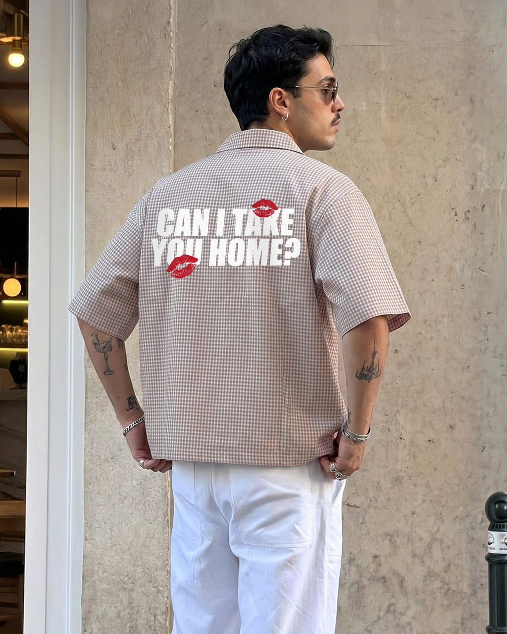 Home Half Sleeves Checks Shirt