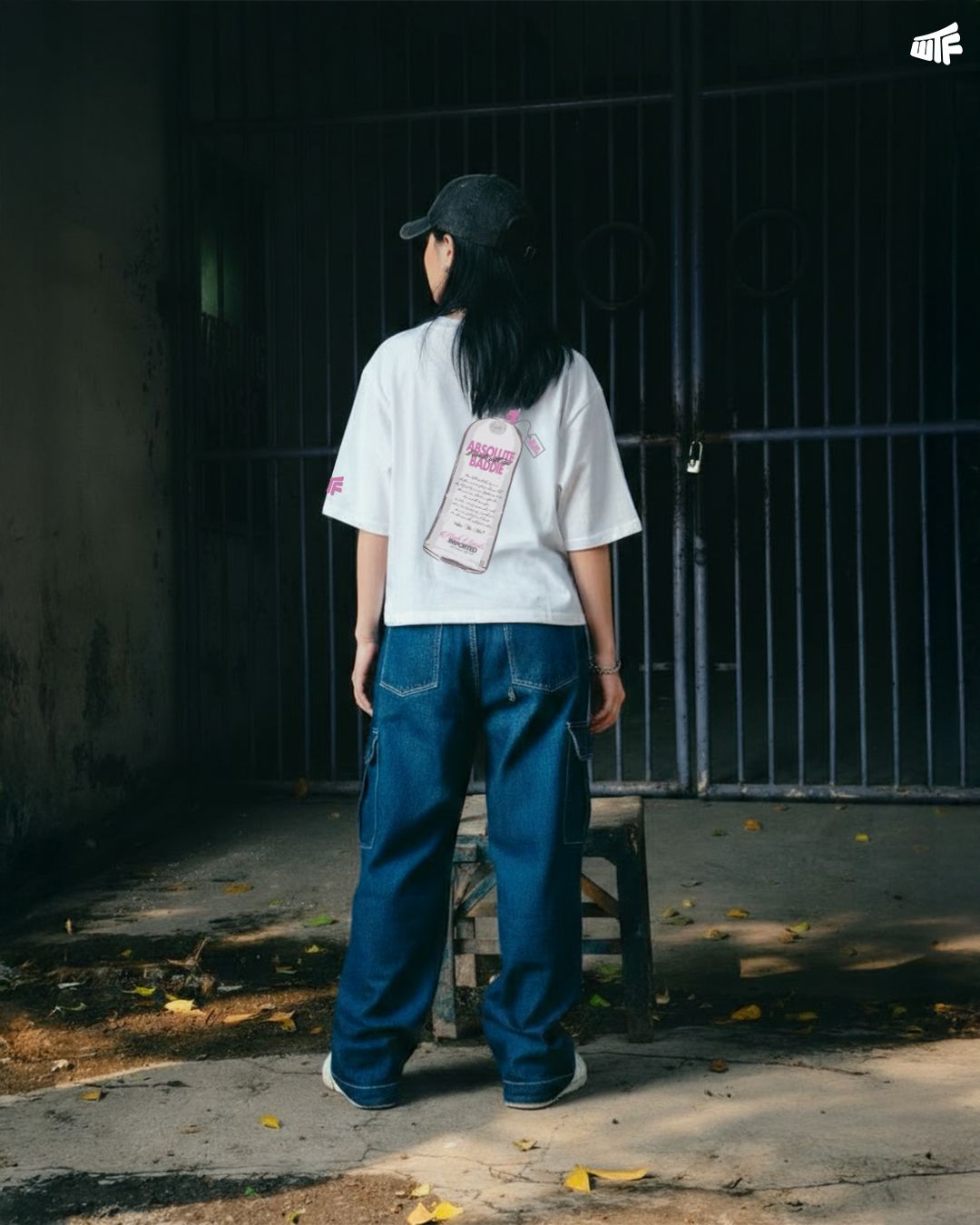 Absolute Baddie Boxy-Fit White T-shirt